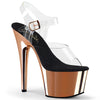 ADORE-708 Plateau Sandaletten Rose Gold | Pleaser