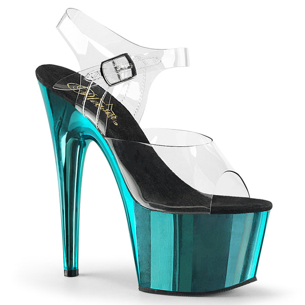 ADORE-708 Sandalette Plateauschuhe Türkis | Pleaser