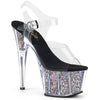 ADORE-708CG Plateau Sandaletten Silber | Pleaser