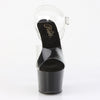 ADORE-708CRS-2 Plateau Sandaletten Schwarz Strasssteine | Pleaser