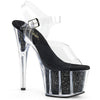 ADORE-708G Plateau Sandaletten - Schwarz | Pleaser