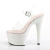 ADORE-708HMG Plateau Sandaletten Opal Rosa | Pleaser