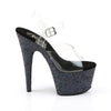 ADORE-708LG Plateau Sandaletten - Schwarz | Pleaser