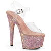 ADORE-708LG Plateau Peep Toe Sandaletten - Mehrfarbig | Pleaser