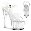 ADORE-708LS Plateau Sandaletten - Transparent | Pleaser