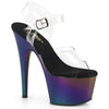 ADORE-708MCH - Plateau High Heel Sandaletten - Schwarz/Regenbogen | Pleaser