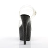 ADORE-708MG Plateau Sandaletten Schwarz | Pleaser