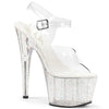 ADORE-708MG Plateau Sandaletten klar | Pleaser