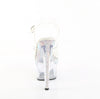 ADORE-708MLS Sandalette Plateauschuhe Transparent | Pleaser