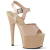 ADORE-708N Plateau Sandaletten Beige Lack | Pleaser