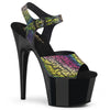 ADORE-708N-LTP Plateau Sandaletten Mehrfarbig/Schwarz | Pleaser