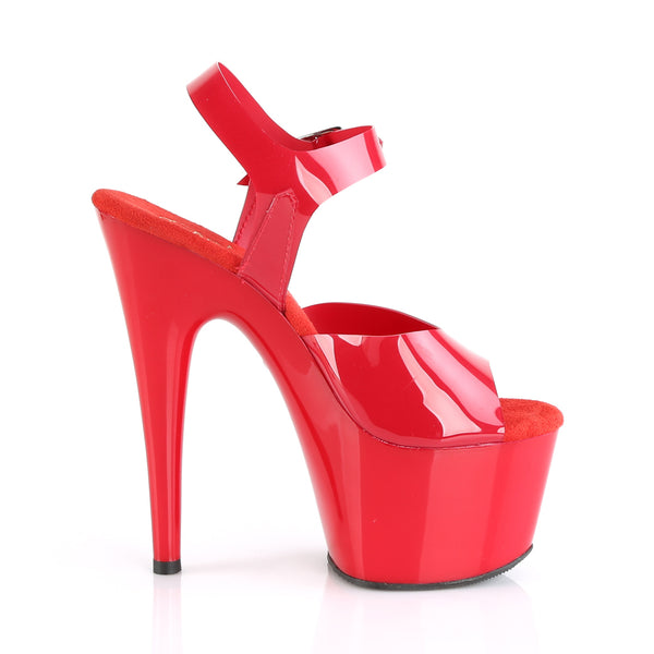 ADORE-708N Sandalette Plateauschuhe Rot | Pleaser