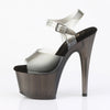 ADORE-708N-T Plateau Sandaletten Schwarz Getönt | Pleaser