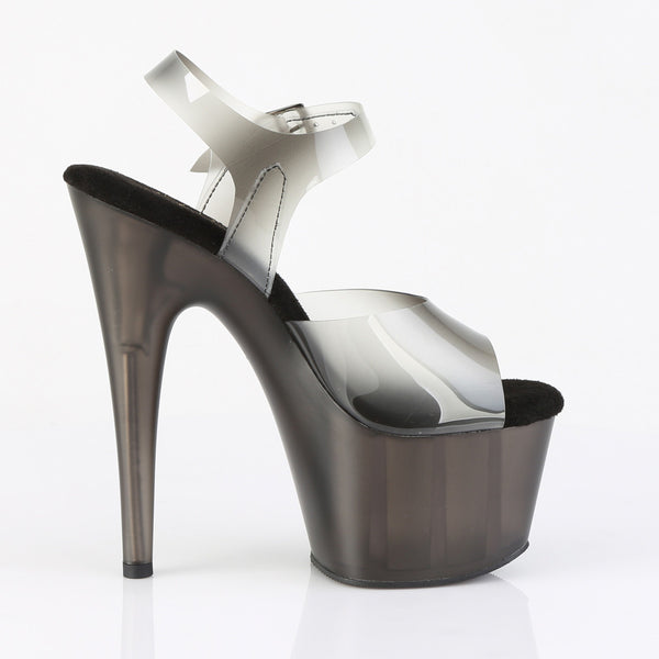 ADORE-708N-T Plateau Sandaletten Schwarz Getönt | Pleaser