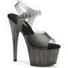 ADORE-708N-T Plateau Sandaletten Schwarz Getönt | Pleaser