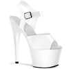 ADORE-708N Plateau Sandaletten Weiß Lack | Pleaser
