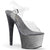 ADORE-708OMBRE Plateau Sandaletten Silber/Schwarz | Pleaser