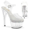 ADORE-708PHRS Sandalette Plateauschuhe Transparent | Pleaser