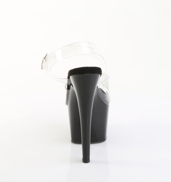 ADORE-708PREM Plateau Sandaletten Schwarz Lack TPU | Pleaser