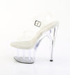 ADORE-708PREM Plateau Sandaletten Transparent TPU | Pleaser