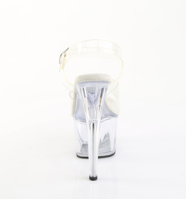 ADORE-708PREM Plateau Sandaletten Transparent TPU | Pleaser