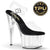 ADORE-708PREM Plateau Sandaletten Transparent Schwarz TPU | Pleaser