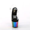 ADORE-708RC Plateau Sandaletten Regenbogen | Pleaser