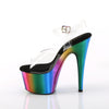 ADORE-708RC Plateau Sandaletten Regenbogen | Pleaser