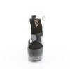 ADORE-708SPKL-01 Sandalette Plateauschuhe Schwarz Glitzer von Pleaser – Ansicht 2