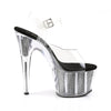 ADORE-708SRS Plateau Sandaletten - Schwarz | Pleaser