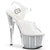 ADORE-708SRS Plateau Sandaletten Silber | Pleaser