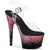 ADORE-708SS Plateau Sandaletten - Schwarz Rosa Glitzer | Pleaser