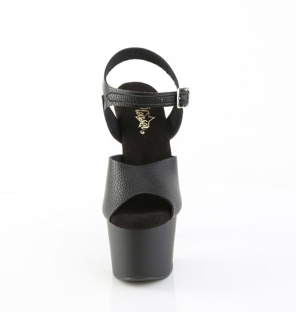 ADORE-708UL Plateau Sandaletten Schwarz Matt | Pleaser