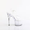 ADORE-708VL Sandalette Plateauschuhe Transparent von Pleaser – Ansicht 5