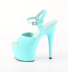 ADORE-709 Plateau Sandaletten Türkis Lack | Pleaser