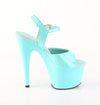 ADORE-709 Plateau Sandaletten Türkis Lack | Pleaser