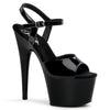 ADORE-709 Plateau Sandaletten Lack Schwarz | Pleaser