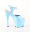 ADORE-709 Plateau Sandaletten Hell Blau Lack | Pleaser