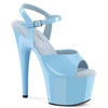 ADORE-709 Plateau Sandaletten Hell Blau Lack | Pleaser