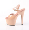 ADORE-709 Plateau Sandaletten Beige Lack | Pleaser