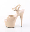 ADORE-709 Plateau Sandaletten Beige Lack | Pleaser