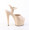 ADORE-709 Plateau Sandaletten Beige Lack | Pleaser