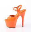 ADORE-709 Plateau Sandaletten Orange Lack | Pleaser