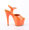 ADORE-709 Plateau Sandaletten Orange Lack | Pleaser