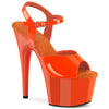 ADORE-709 Plateau Sandaletten Orange Lack | Pleaser
