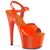 ADORE-709 Plateau Sandaletten Orange Lack | Pleaser