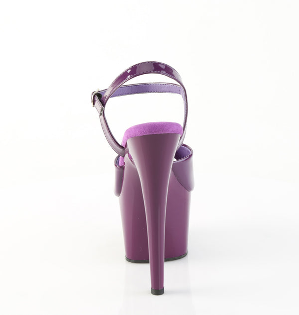 ADORE-709 Plateau Sandaletten Dunkel Violett Lack | Pleaser