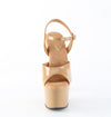 ADORE-709 Plateau Sandaletten Beige Lack | Pleaser