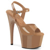ADORE-709 Plateau Sandaletten Beige Lack | Pleaser