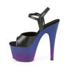ADORE-709BP Plateau Sandaletten Blau/Lila | Pleaser